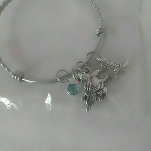 Stainless Steel Birthstone Western Bracelet